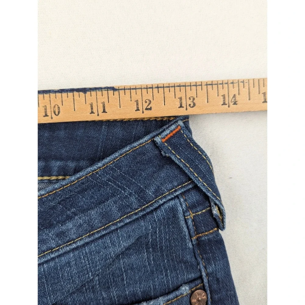 True Religion Billy Men Dark Wash Straight Leg Flap Pocket Jeans Size 25 USA